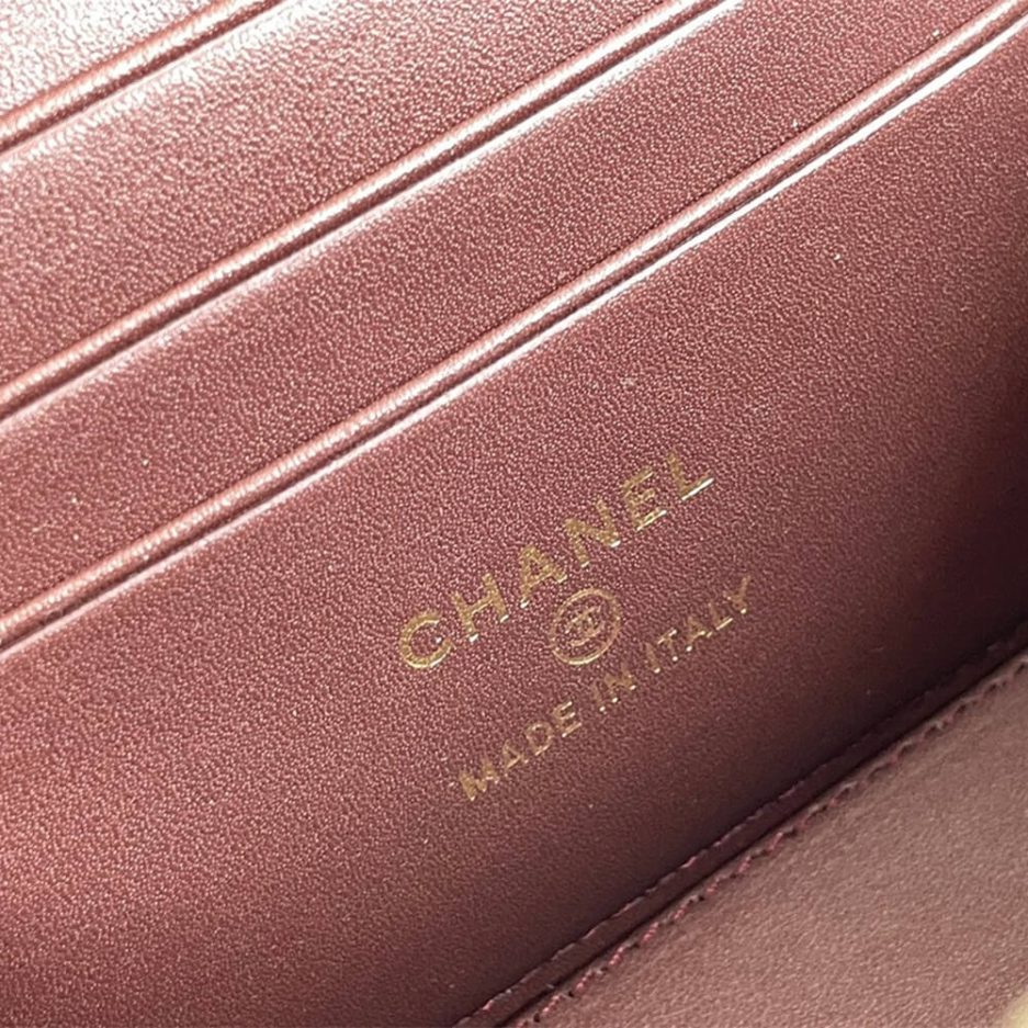 Chanel long box cosmetic bag