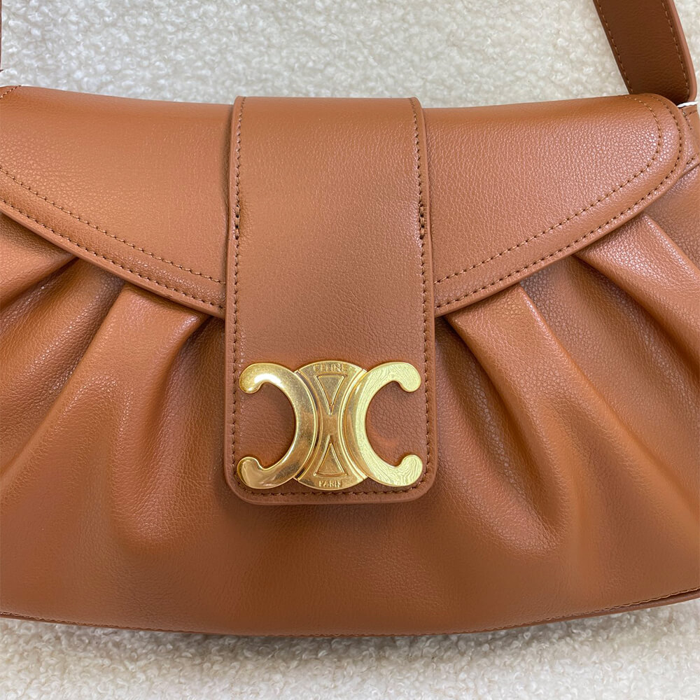 CELINE Medium POLLY bag in soft calfskin