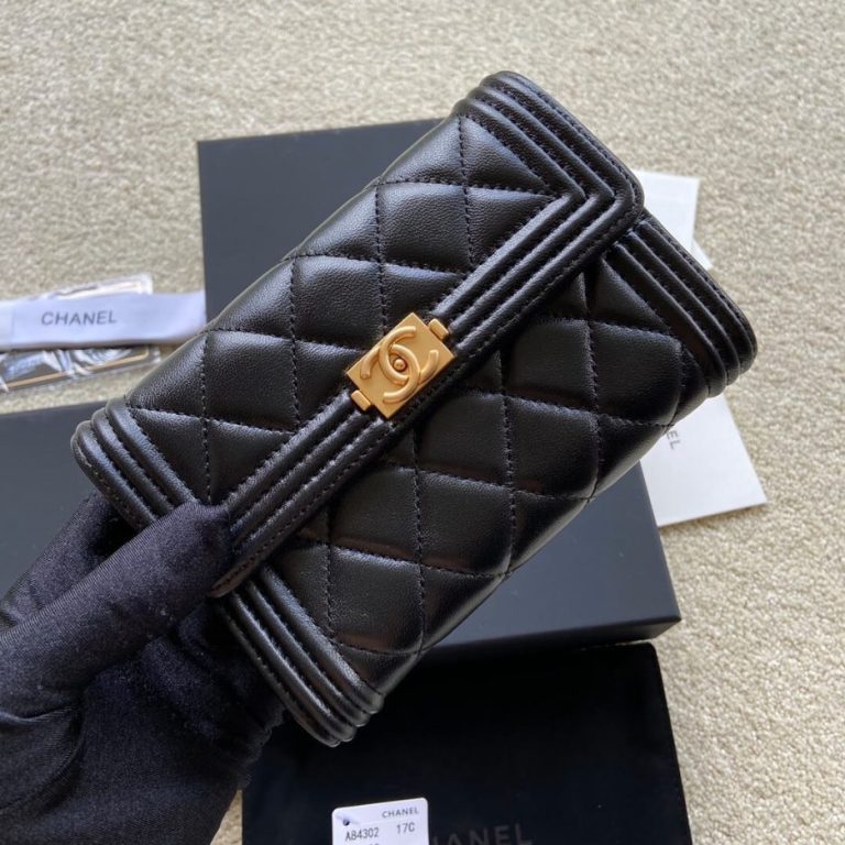 Chanel boy long wallet