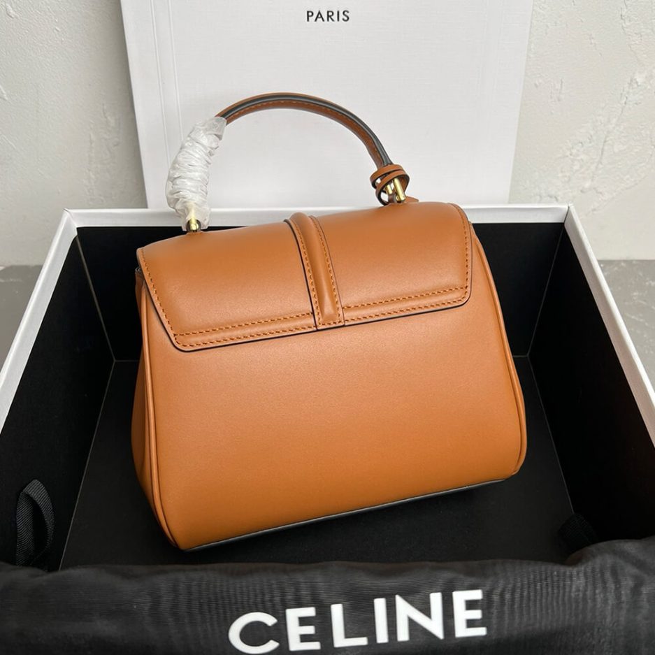Celine MINI 16 IN SATINATED CALFSKIN(high-end grade)