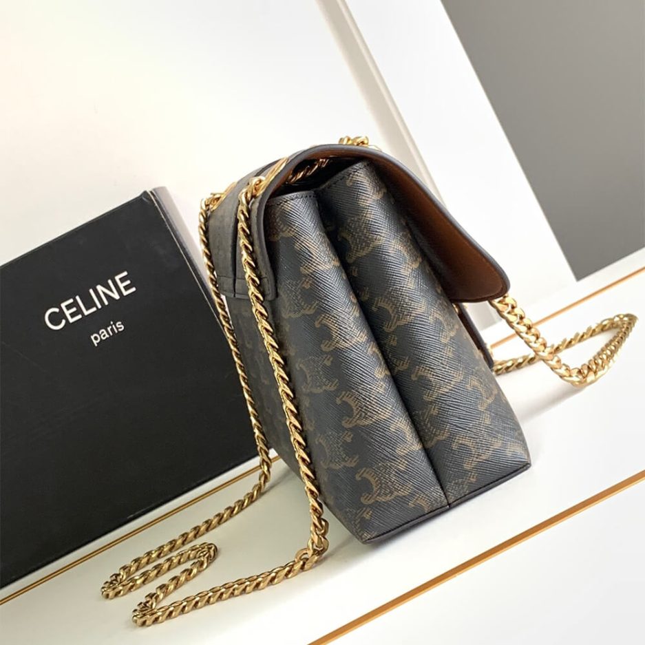 Medium CELINE VICTOIRE BAG WITH LOGO PRINT