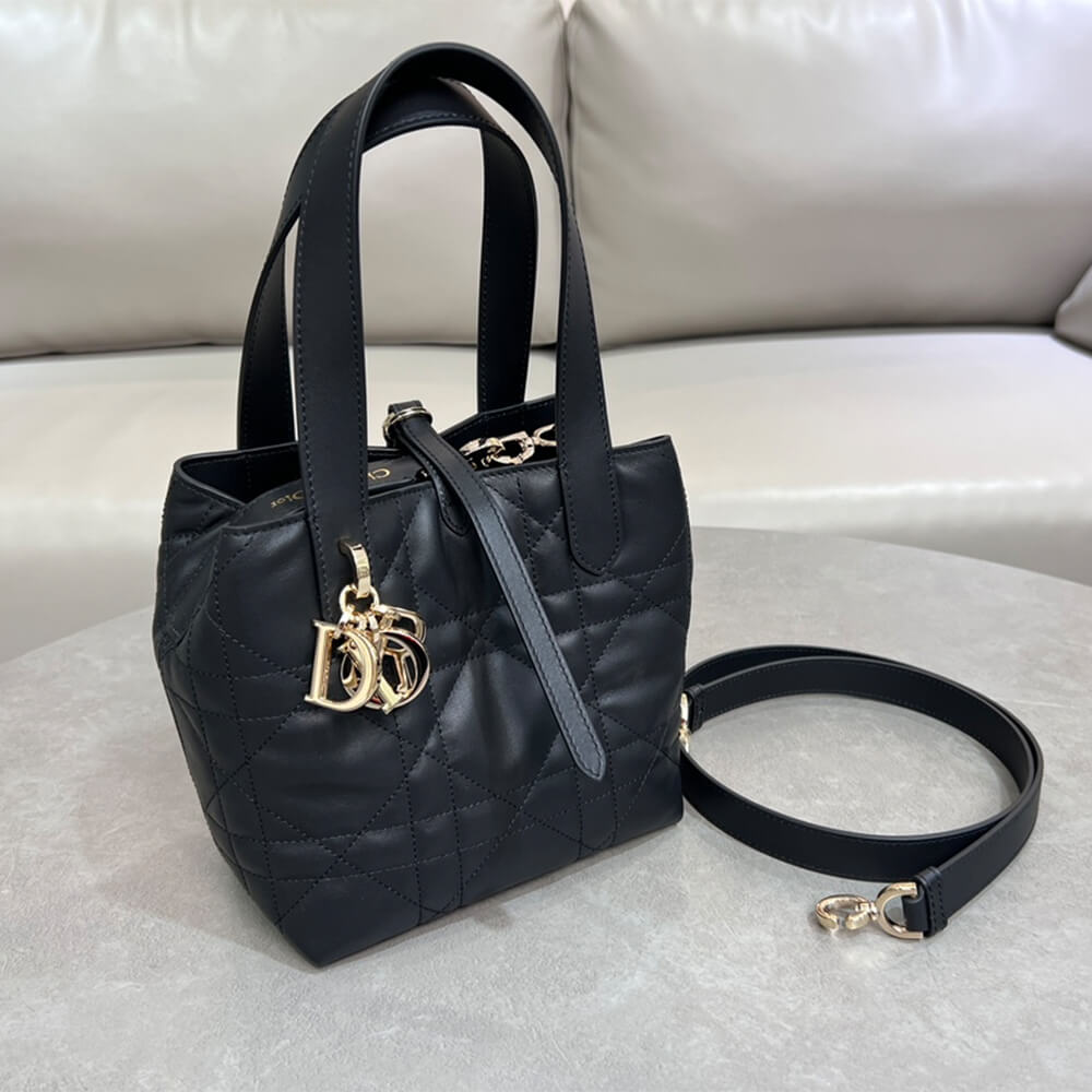 Small Dior Toujours Vertical Tote Bag
