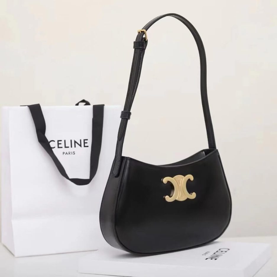 CELINE MEDIUM TILLY BAG in shiny calfskin