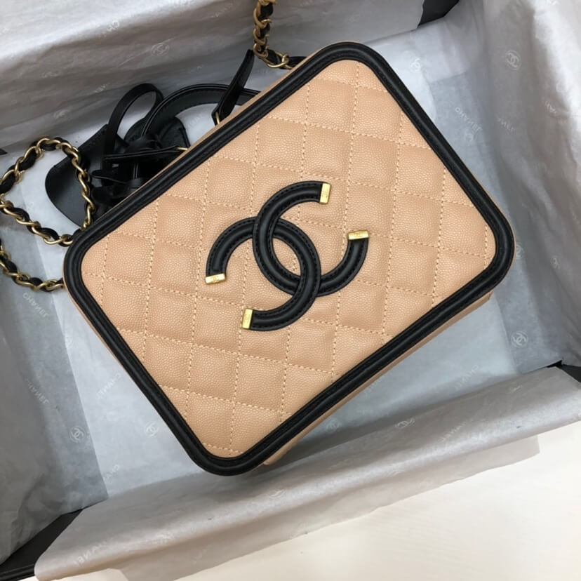 Chanel Medium Filigree Makeup Case