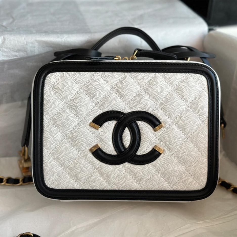 Chanel Medium Filigree Makeup Case