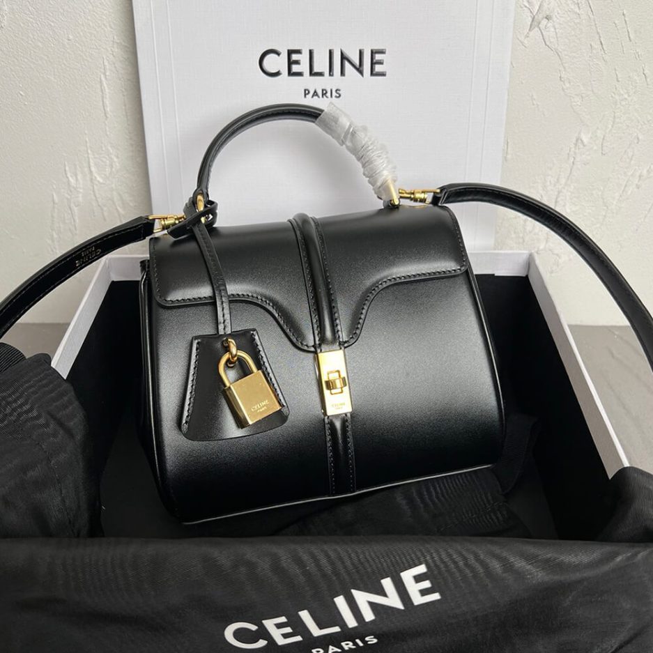 Celine MINI 16 IN SATINATED CALFSKIN(high-end grade)