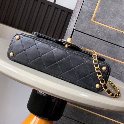 CHANEL Small Flap Bag with Top Handle(HIGH-END GRADE)