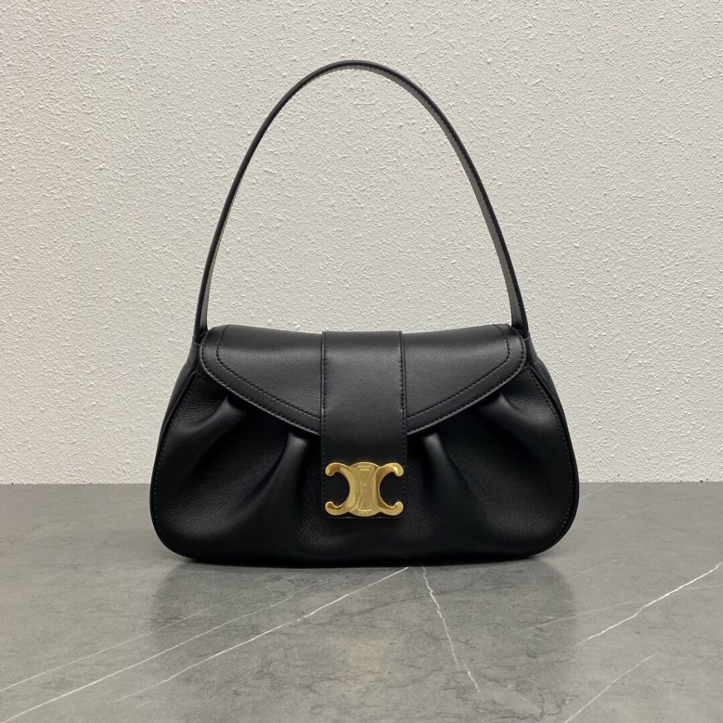 CELINE Medium POLLY bag in soft calfskin
