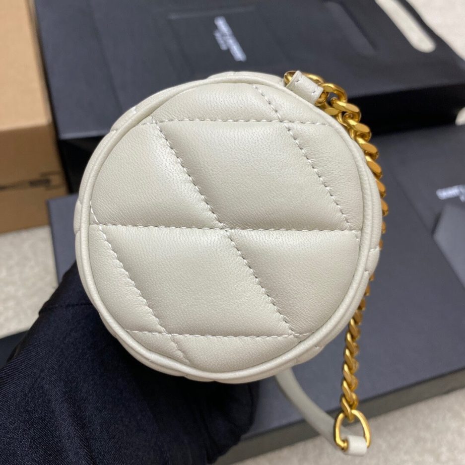 YSL SADE MINI TUBE BAG IN QUILTED LAMBSKIN