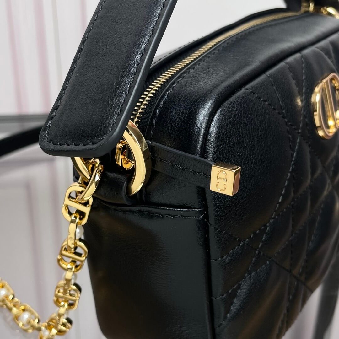 Small Dior Caro top handle camera bag