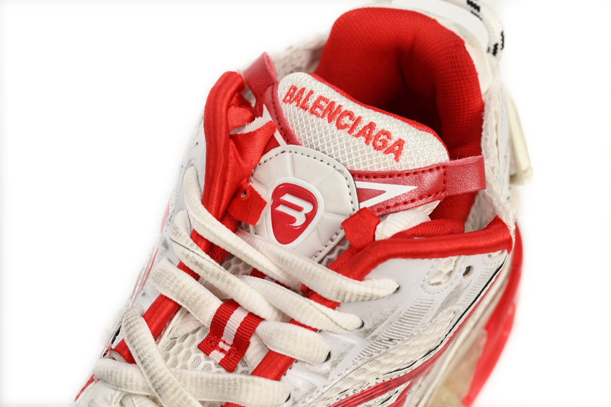 Balenciaga Runner White Red 677402 W3RB2 9060