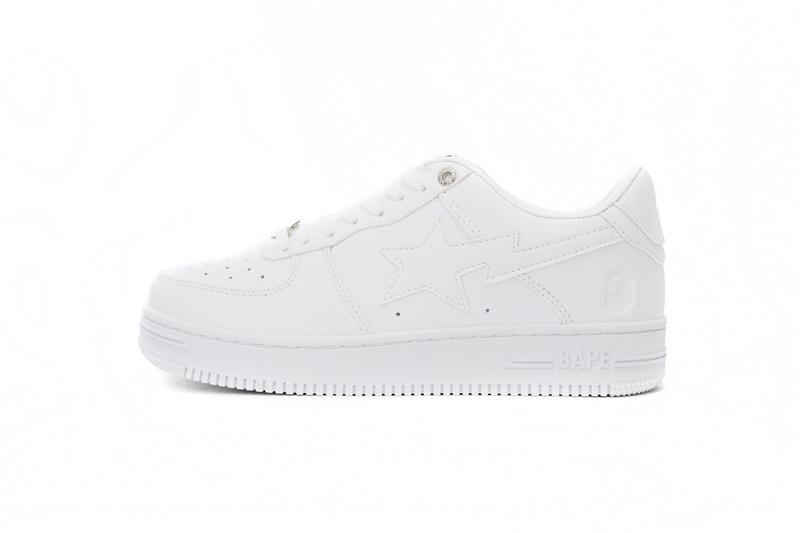 A Bathing Ape Bape Sta Low White 1H70-191-006