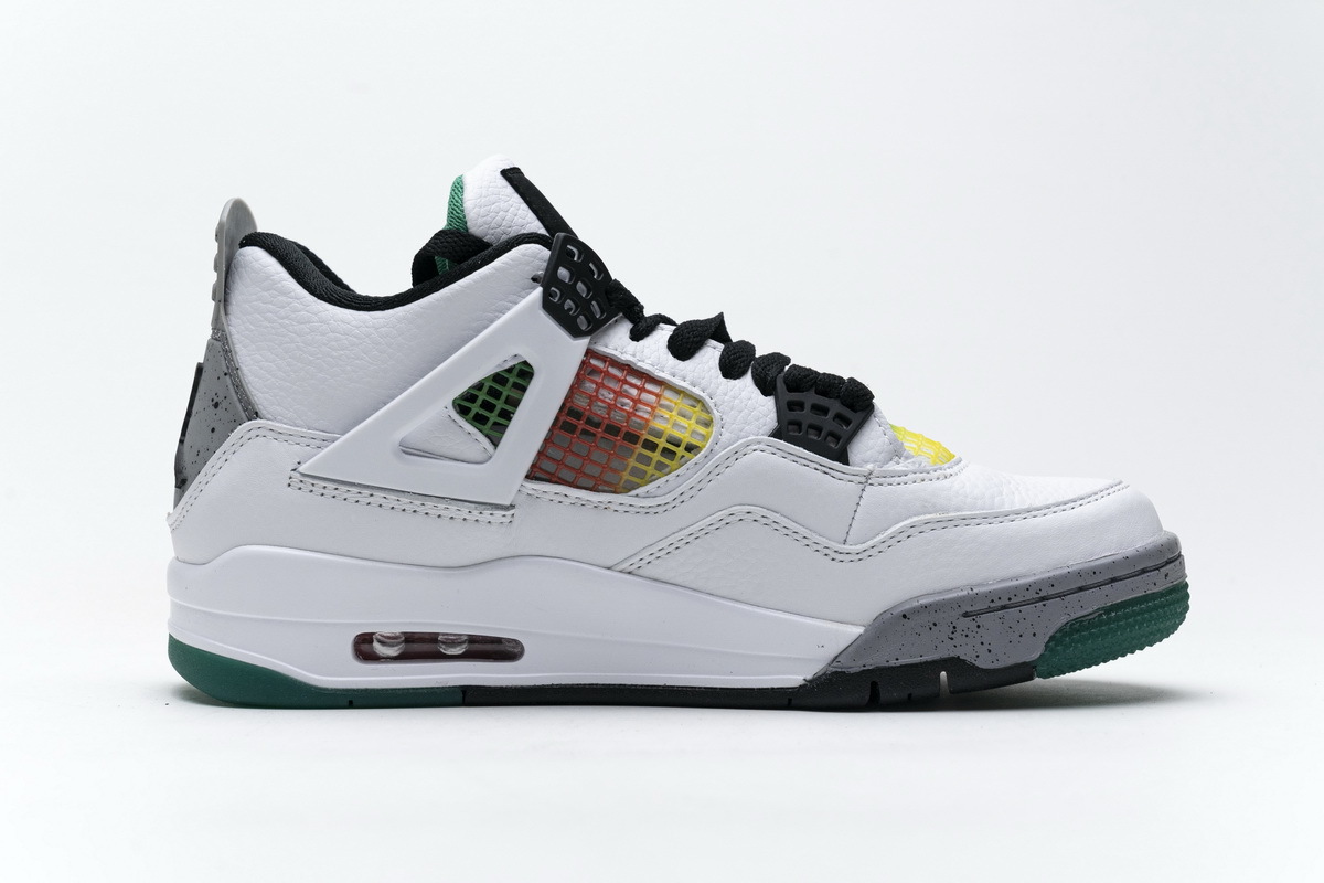Air Jordan 4 Retro Lucid Green Rasta (W) AQ9129-100