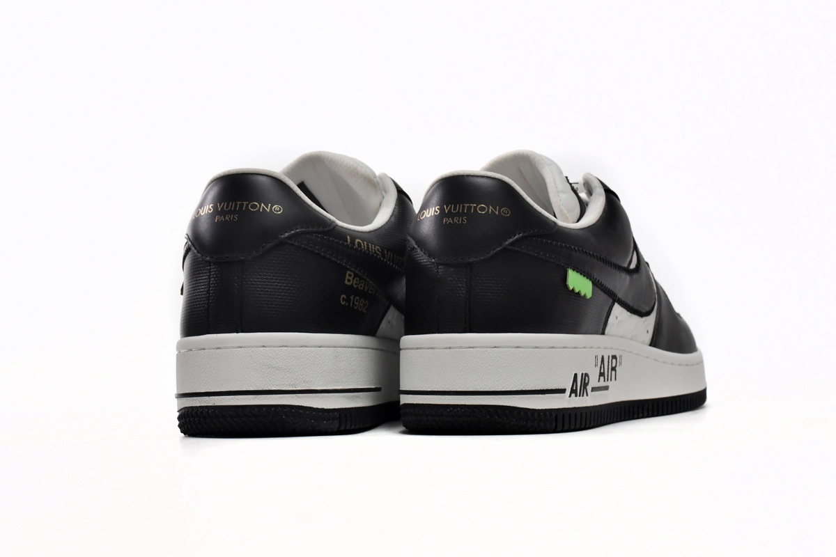 LOUIS VUITTON x Nike Air Force 1 Black White 7108-8