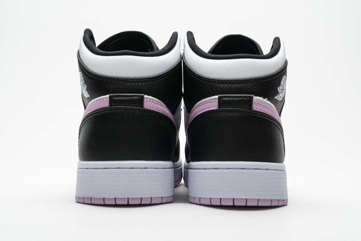 Air Jordan 1 Mid White Black Light Arctic Pink (GS) 555112-103