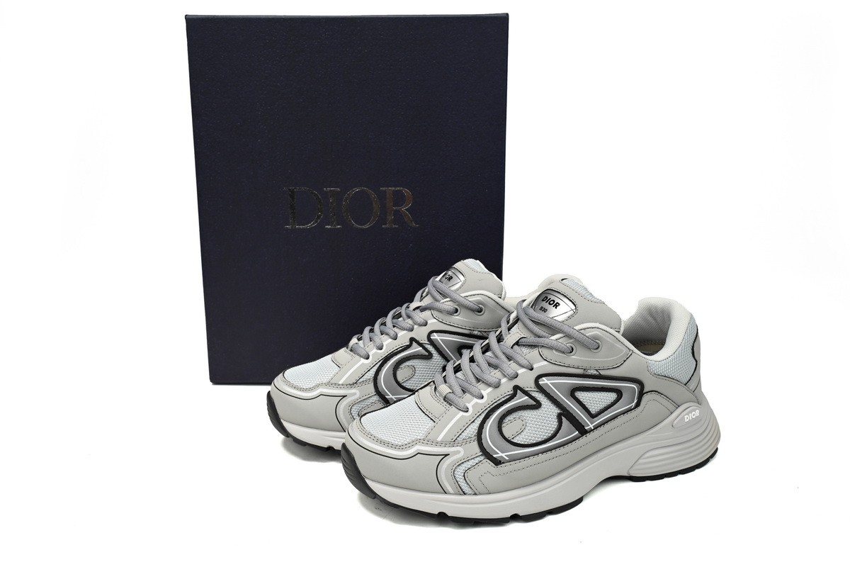 Dior Light Grey 'B30' Sneakers Grey 3SN279ZND-H860