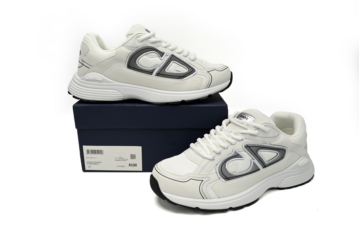 Dior Light Grey 'B30' Sneakers White 3SN279ZND-H000