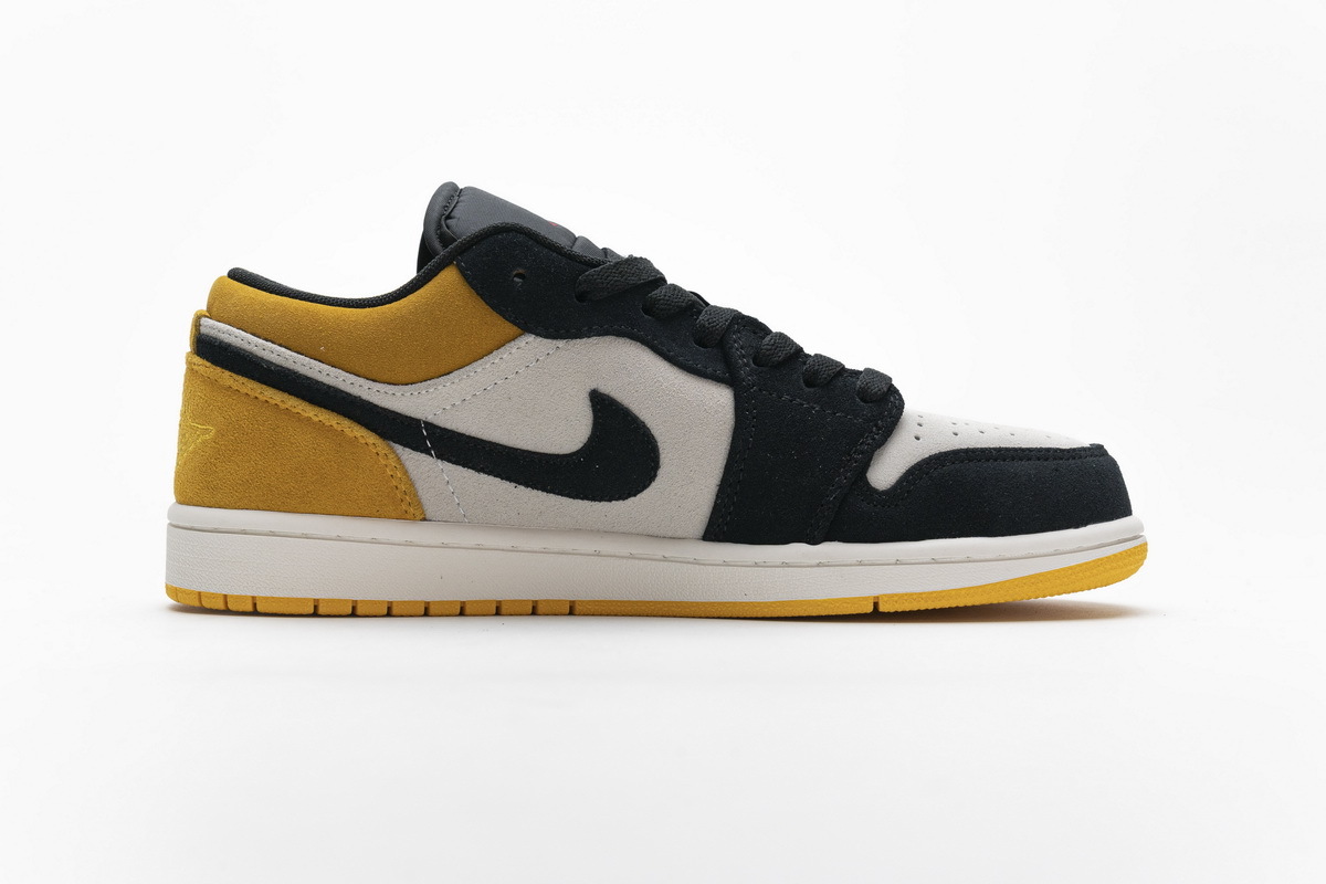 Air Jordan 1 Low Sail University Gold Black 553558-127