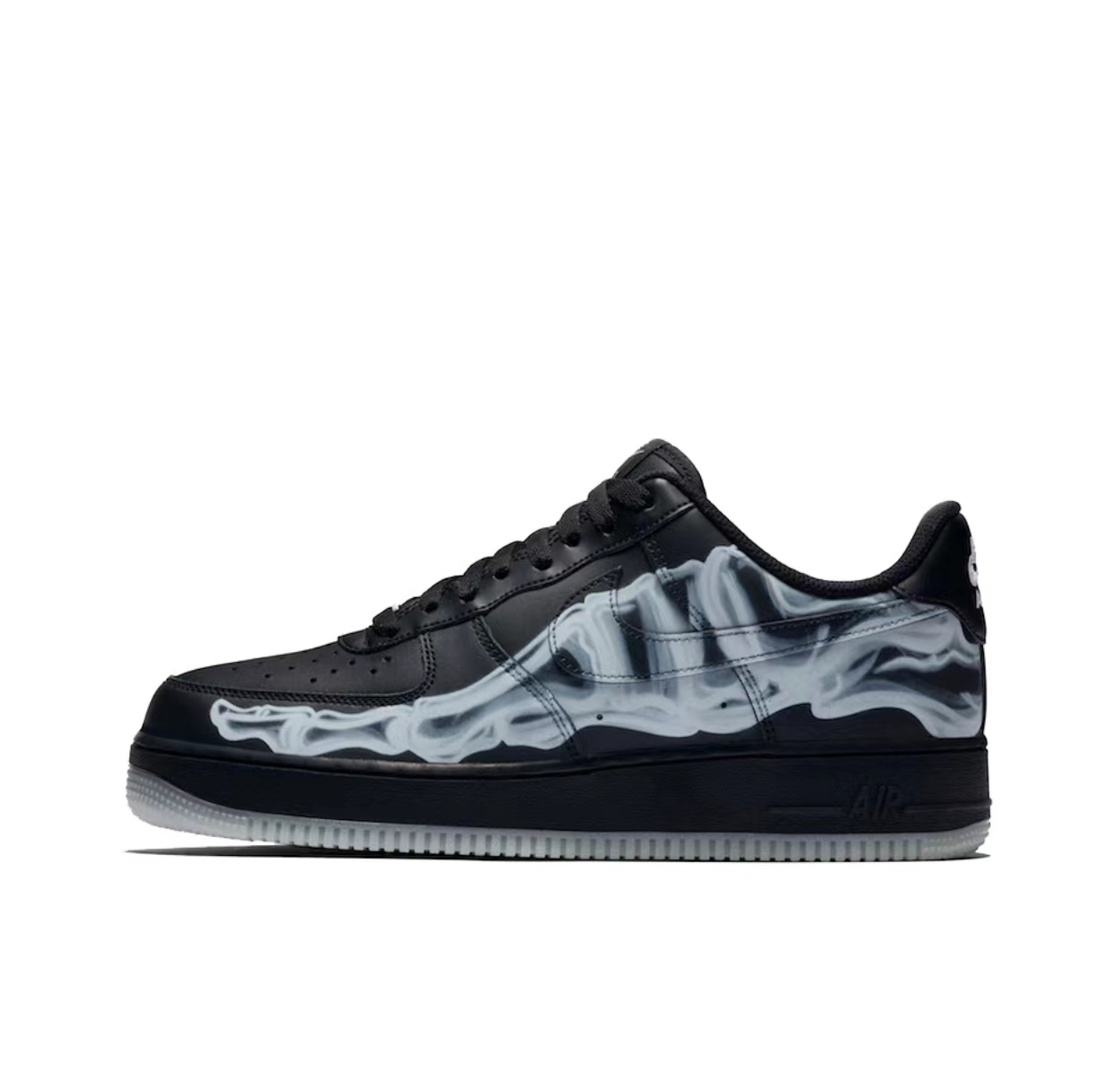 Nike Air Force 1 Low Black Skeleton Halloween BQ7541 001
