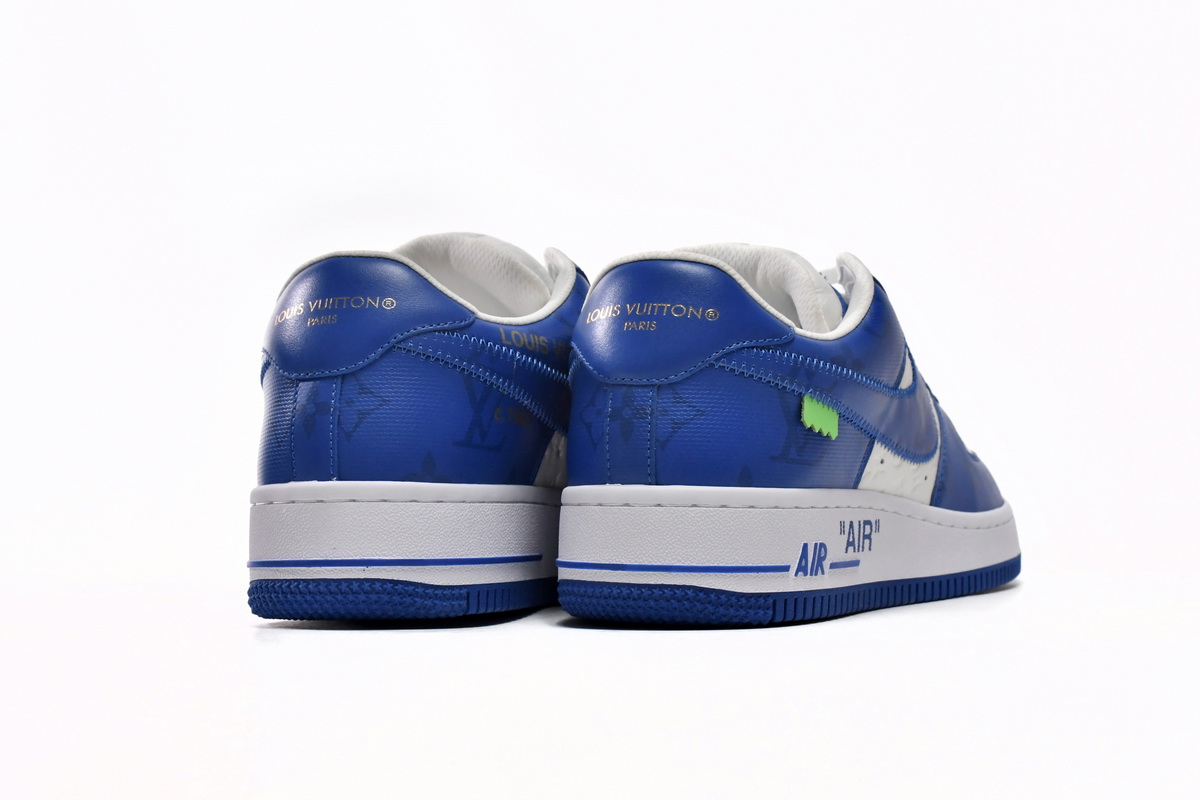 LOUIS VUITTON x Nike Air Force 1 White Blue 7108-5