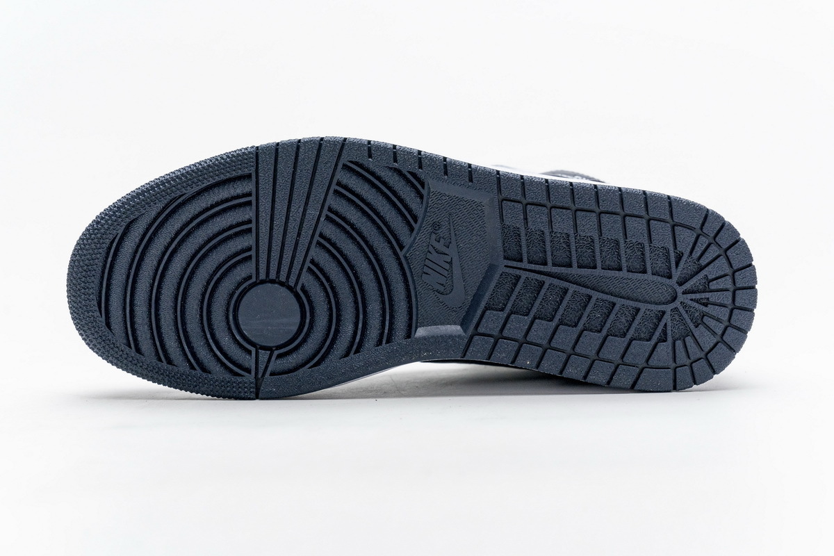 Air Jordan 1 Mid White Metallic Gold Obsidian 554724-174