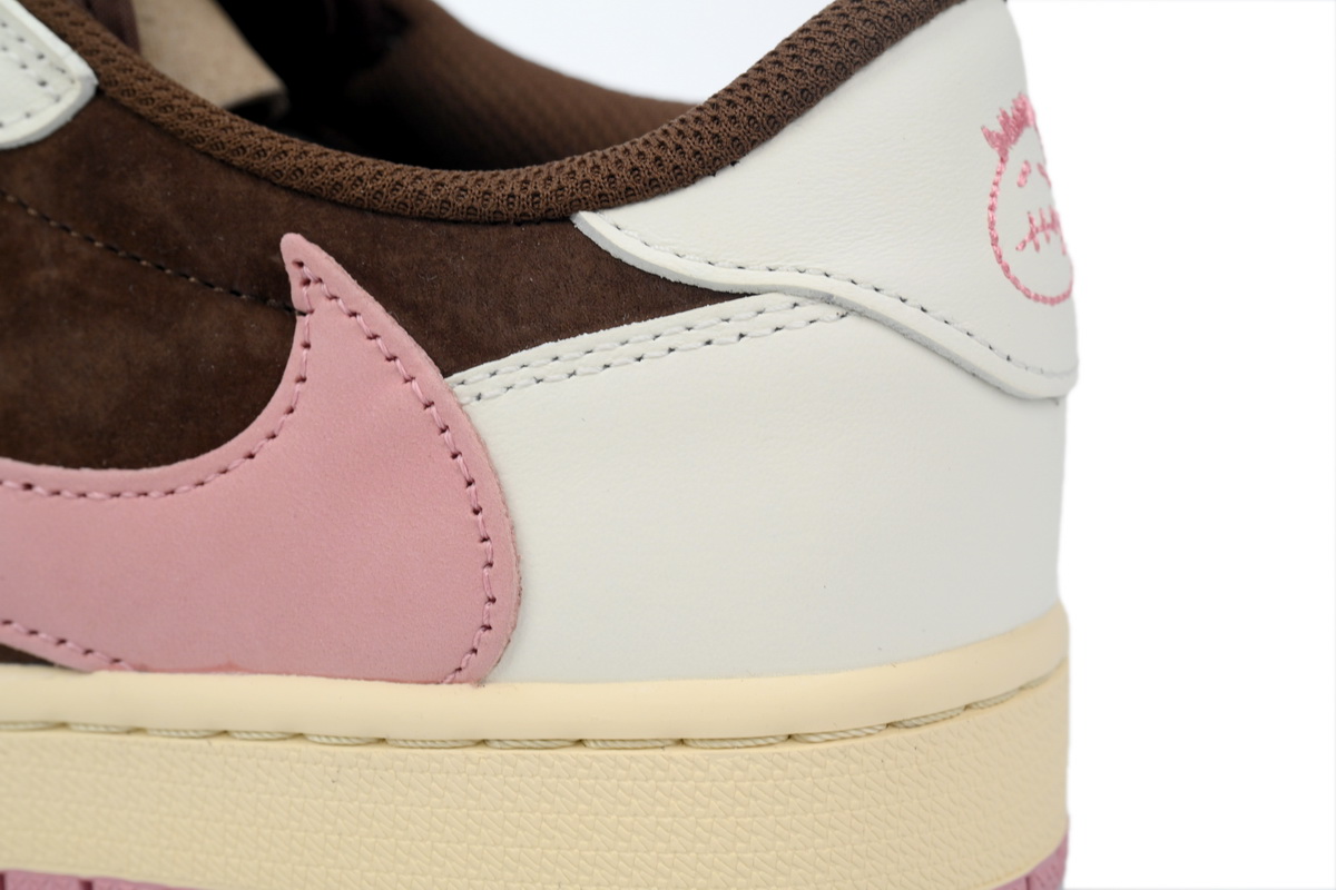 Air Jordan 1 Low Travis Scott Dark Pony Pink DZ4137-206