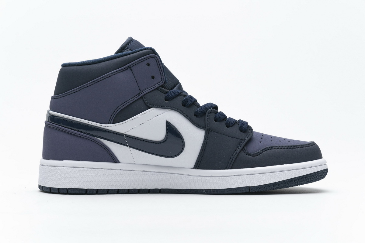 Air Jordan 1 Mid Obsidian Sanded Purple 554724-445