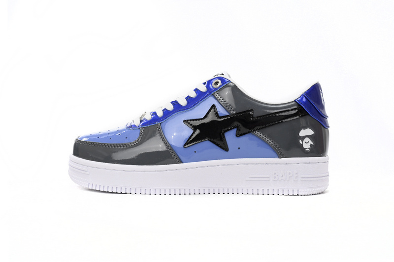 A Bathing Ape Bape Sta Low Lnk Blue Mirror Surface 1H20 191 046