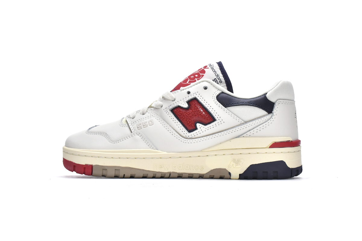 Aimé Leon Dore x New Balance 550 White Red Navy BB550A3