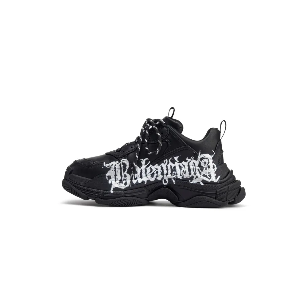 Balenciaga Triple S DIY Metal Artwork Black 536737W2FAY1090
