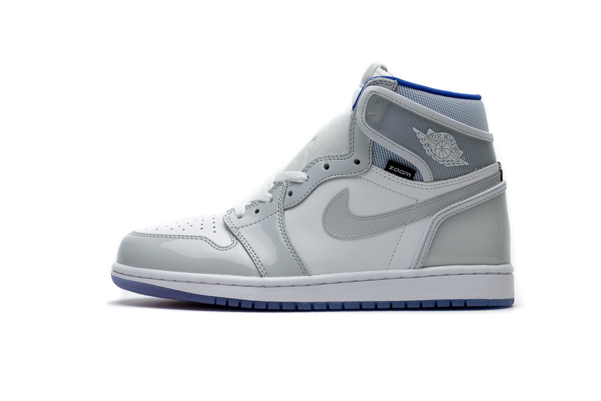LJR Batch Air Jordan 1 Retro High Zoom White Racer Blue CK6637-104