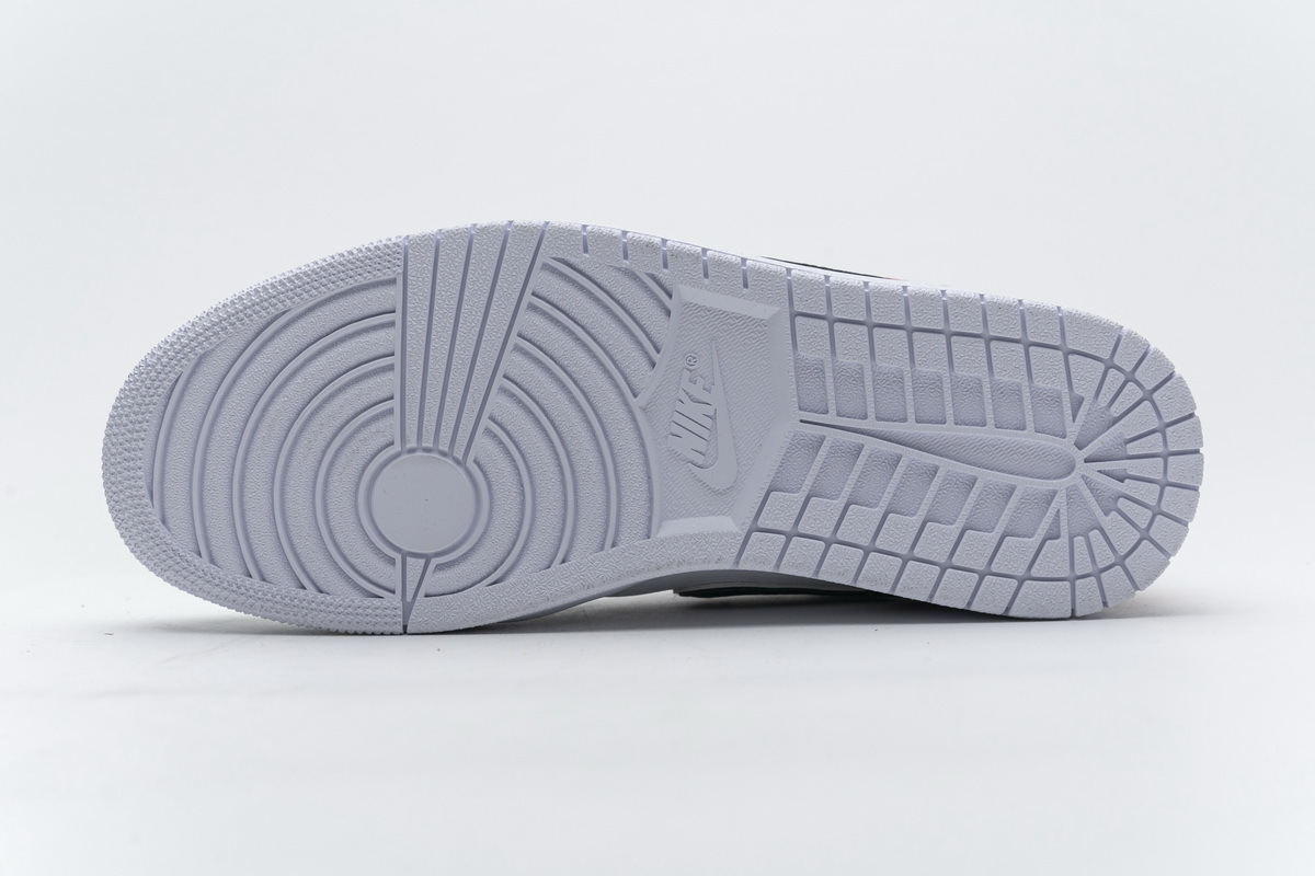 Air Jordan 1 Mid White Black Gym Red 554724-116