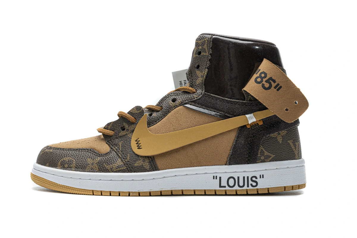 Louis Vuitton X Nike Air Jordan 1 (special suitcase shoe box)