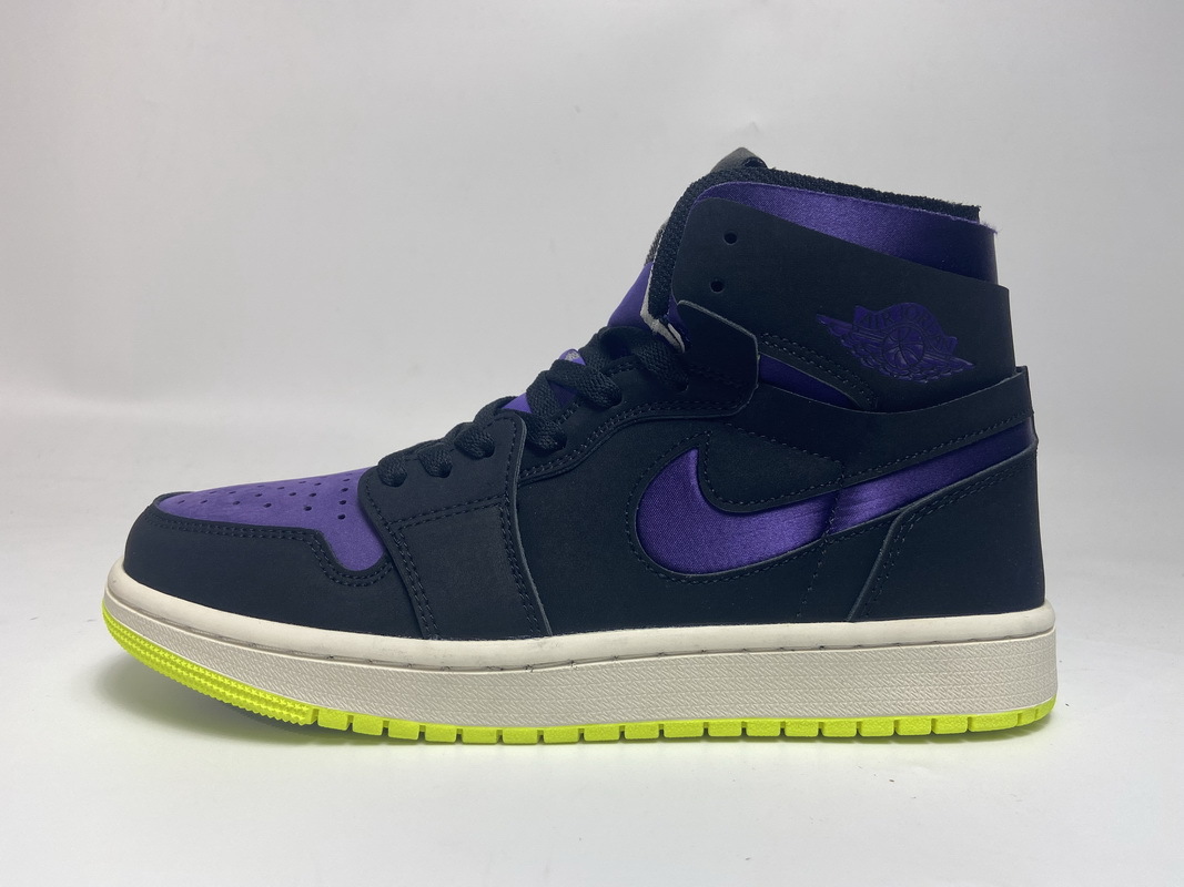 LJR Batch Air Jordan 1 High Zoom Air CMFT Black Court Purple Lemon Venom (W) CT0979-001