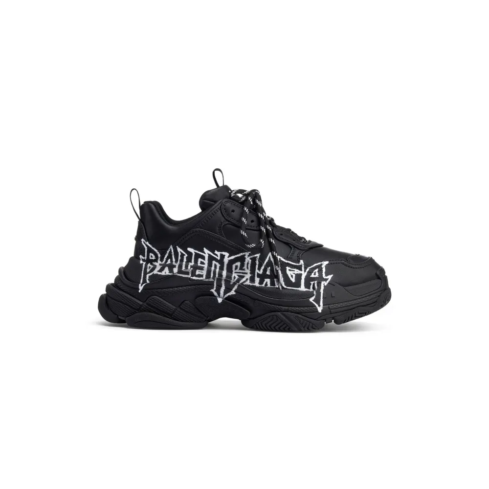 Balenciaga Triple S DIY Metal Artwork Black 536737W2FAY1090