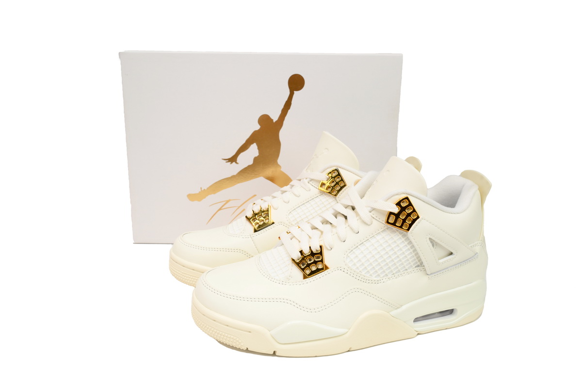 Air Jordan 4 Sail Metallic Gold AQ9129-170