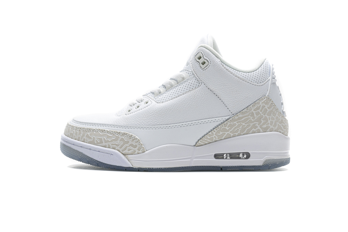 Air Batch Jordan 3 Retro Pure White 136064-111