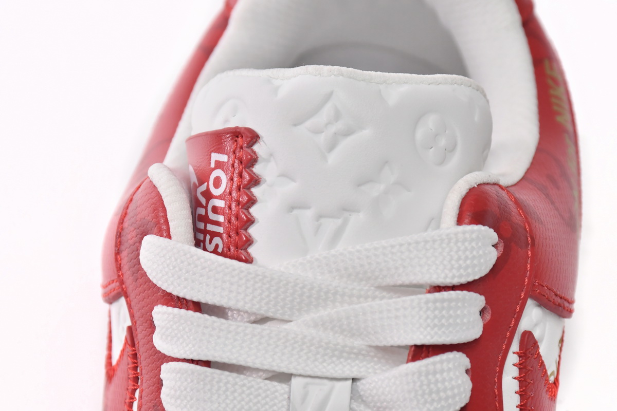 LOUIS VUITTON x Nike Air Force 1 White Red MS0232