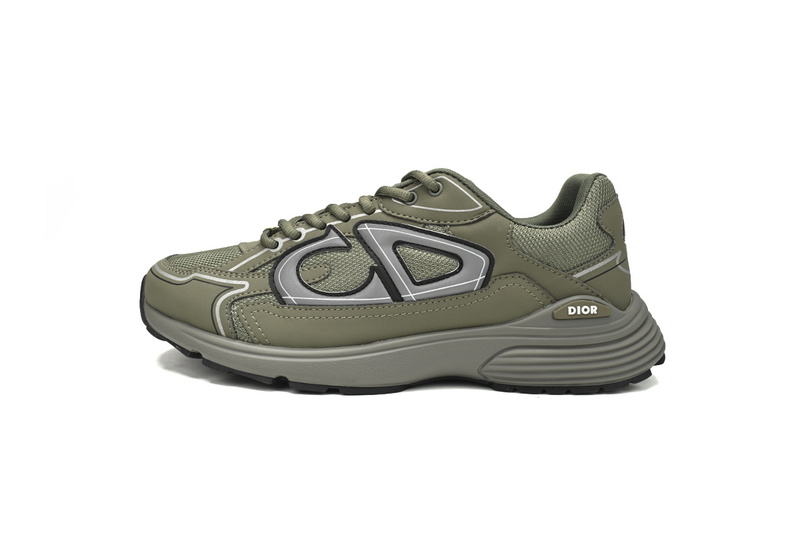 Dior Light Grey 'B30' Sneakers Olive Color 3SN279ZMA-16140