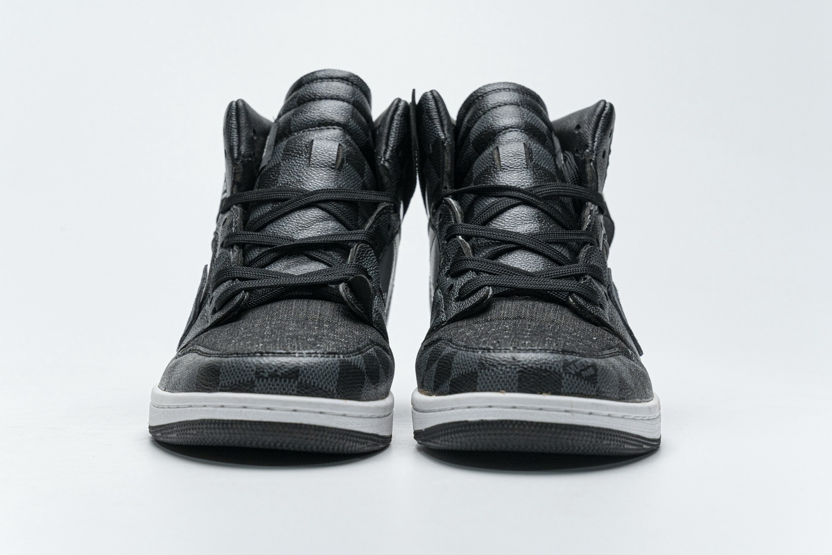 Air Jordan 1 High Grey X LOUIS VUITTON (regular Jordan shoe box)