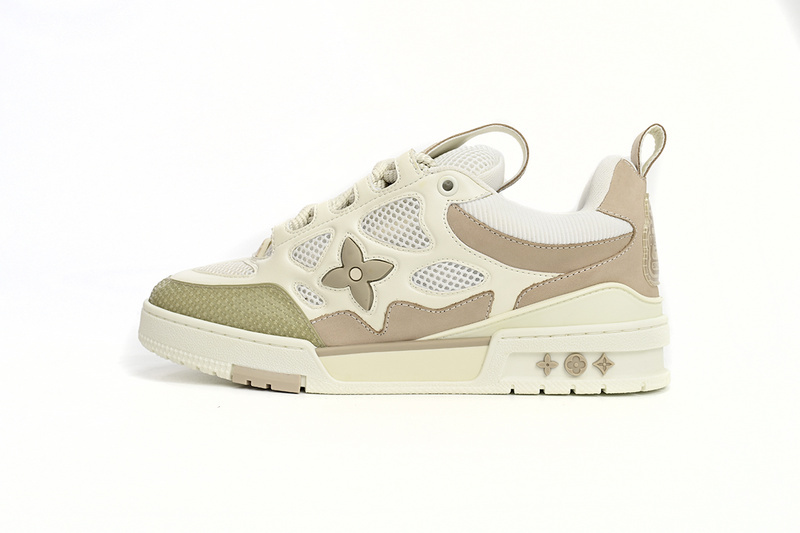 LOUIS VUITTON Skate Sneaker Beige White