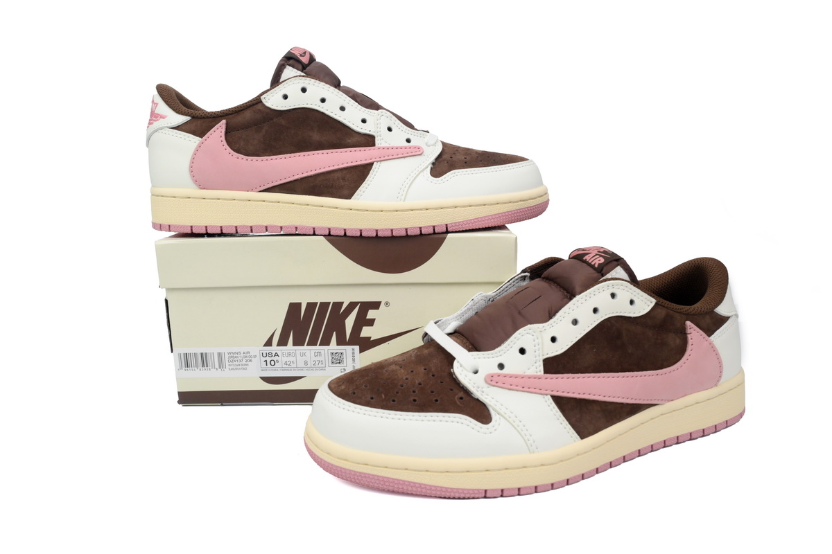 Air Jordan 1 Low Travis Scott Dark Pony Pink DZ4137-206