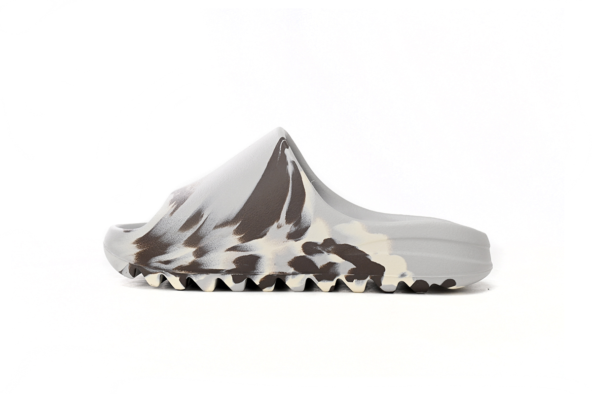 Adidas Yeezy Slide Enflame Oil Painting White Grey GZ5553