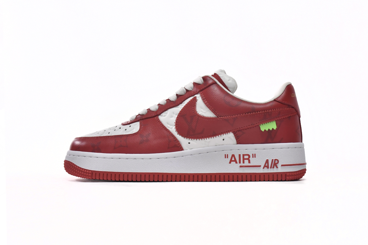 LOUIS VUITTON x Nike Air Force 1 White Red MS0232