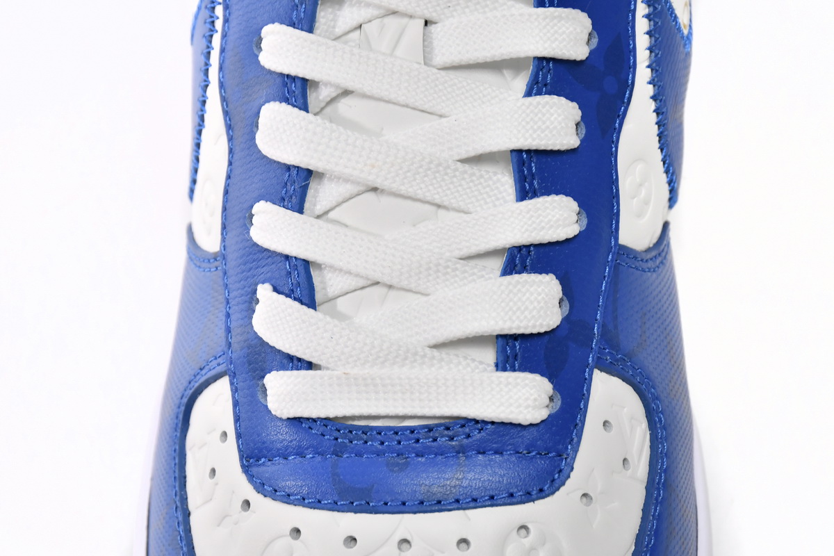 LOUIS VUITTON x Nike Air Force 1 White Blue 7108-5