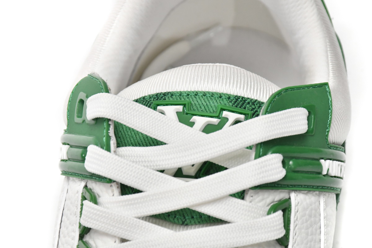 LOUIS VUITTON Trainer Green Cloth Surface VL1201
