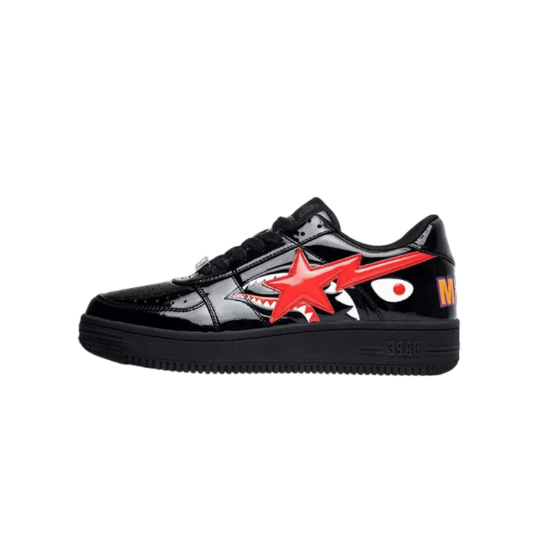 A Bathing Ape Bape Sta Low Shark Black 1H30-191-012-BLK