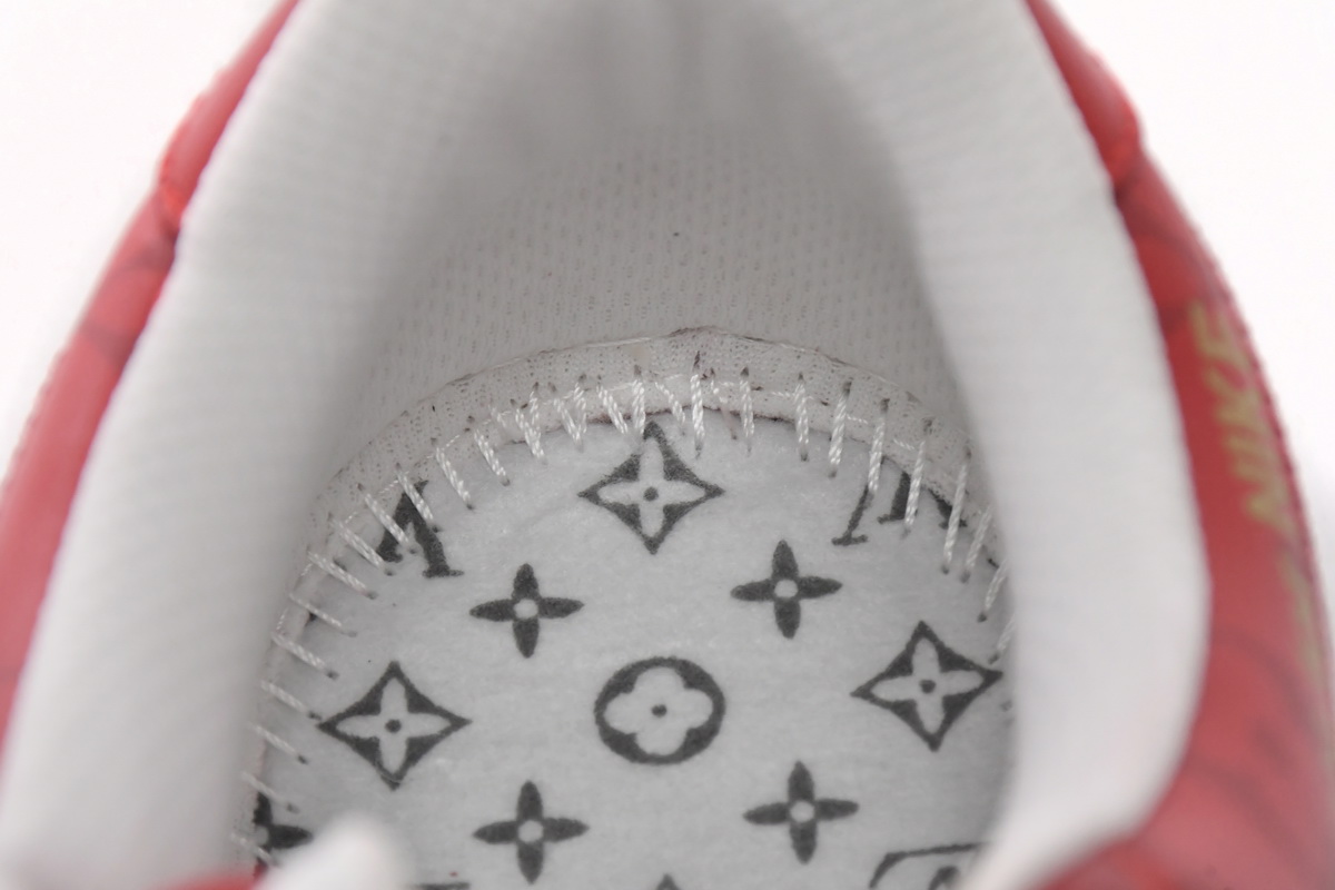 LOUIS VUITTON x Nike Air Force 1 White Red MS0232