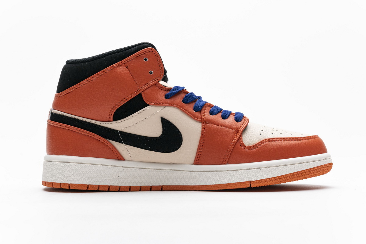 Air Jordan 1 Mid Team Orange Black 852542-800