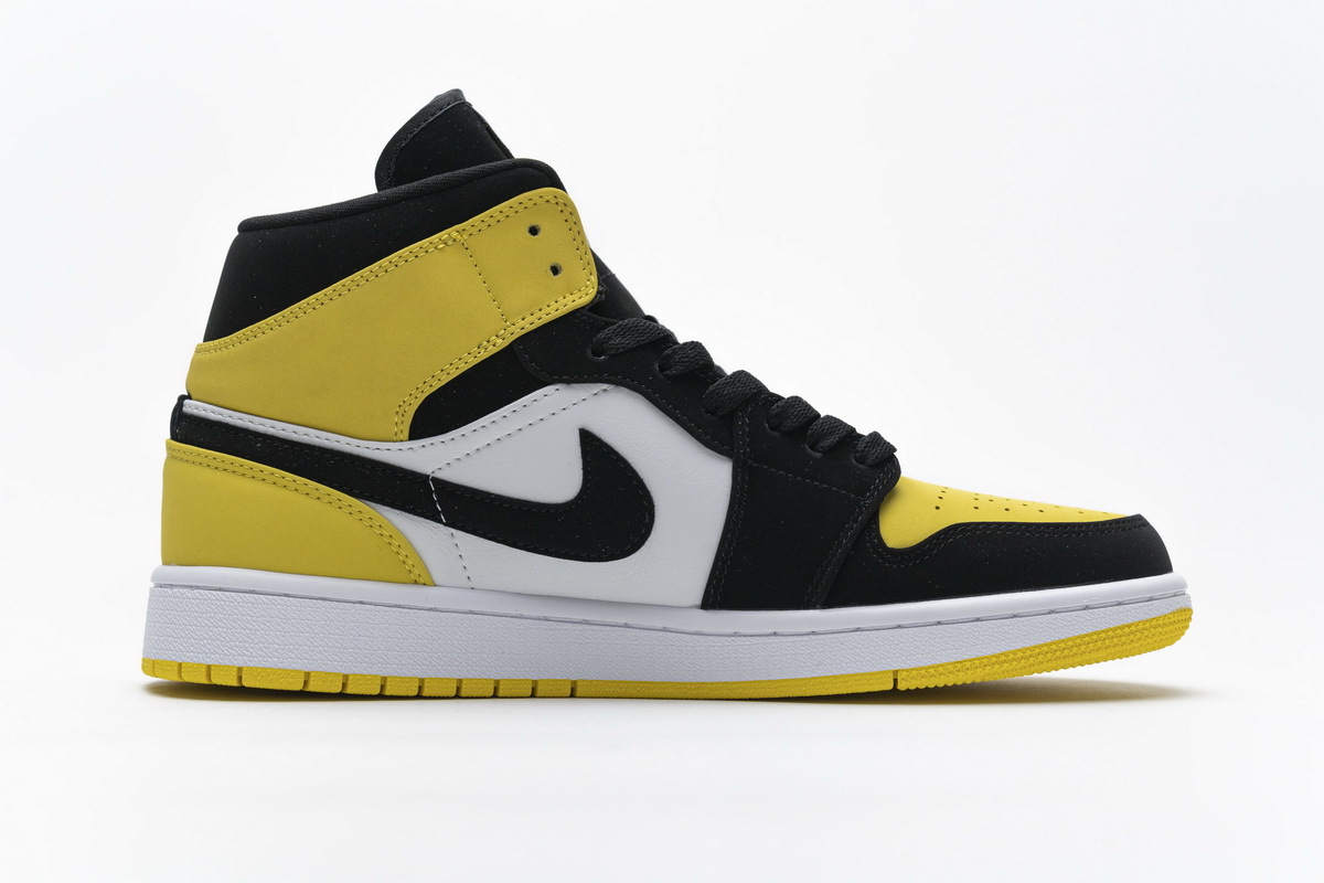 Air Jordan 1 Mid Yellow Toe Black 852542-071